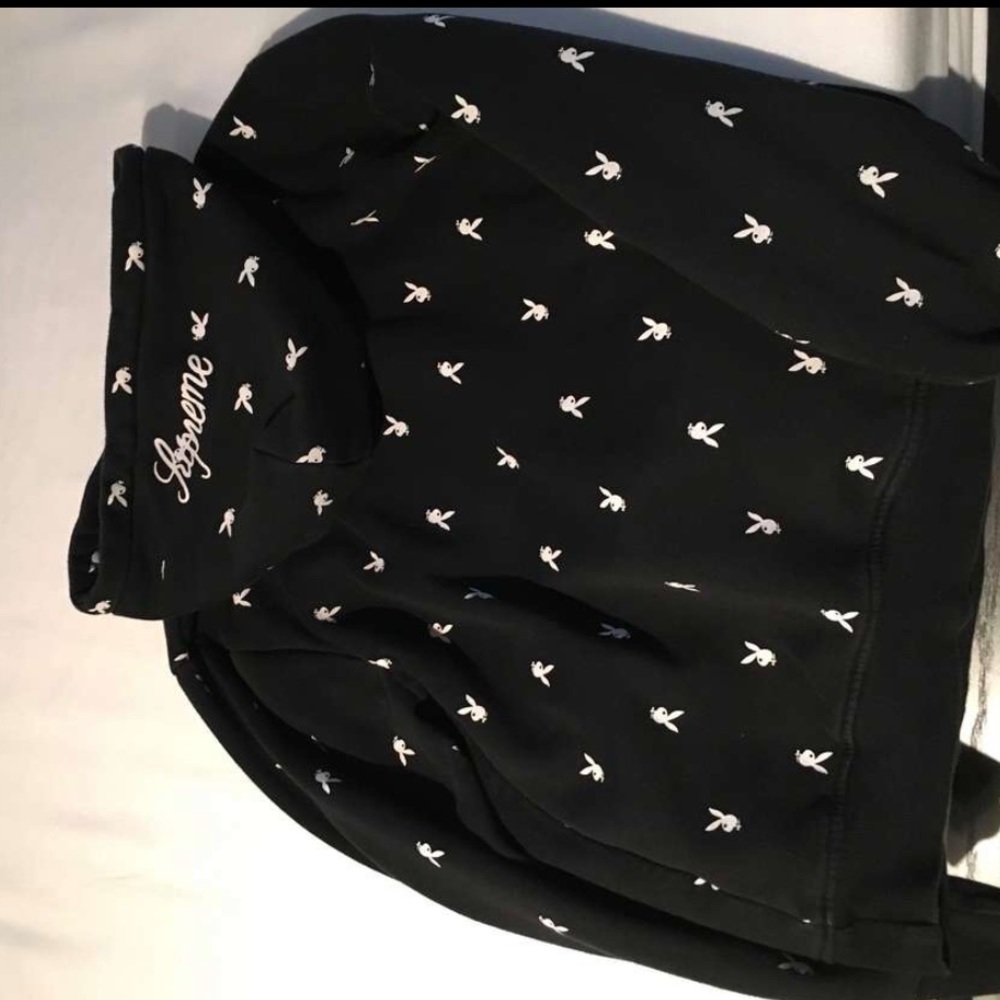 Supreme X Playboy black/white hoodie